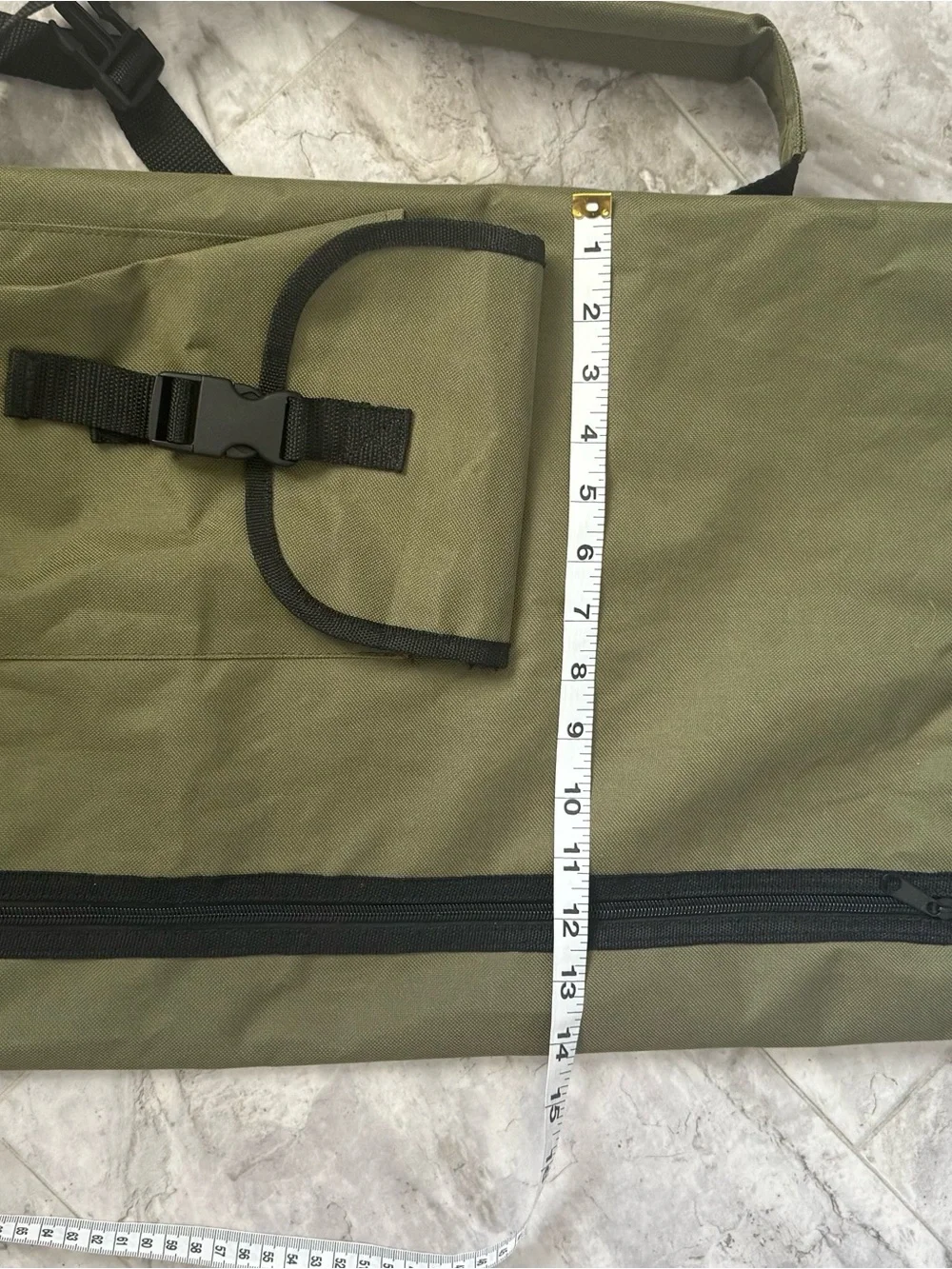 Olive Green Tactical hunting/fishing Gear Bag with Black Accents